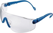 Safety goggles Op-Tema EN 166-1FT blue arms, clear lens polycarbonate HONEYWELL