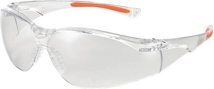 Safety goggles 513 EN 166, EN 170 FT K clear orange arms, clear lens polycarbonate UNIVET
