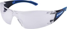 Safety goggles Daylight Modern EN 166 black/dark blue arms, clear lens polycarbonate PROMAT