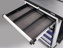 Tool trolley PLUS W1010xD460xH990mm 500 kg 7 drawers sheet steel PROMAT